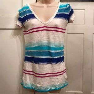 American Eagle Striped T-shirt. Sz Large